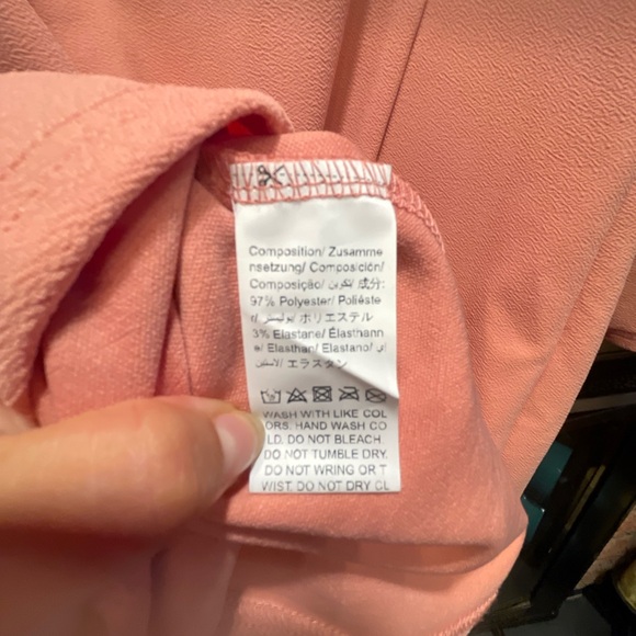 SHEIN Curve Women Pullover Dress Dusty Rose & Ivory Pearl detail Around Neck 0XL - Picture 9 of 16